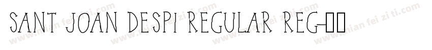 SANT JOAN DESPI REGULAR REG字体转换